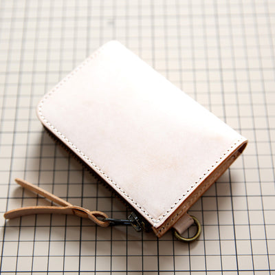 Vertical Zipper Purse Minimalsit Classic Leather Wallet For Women Men