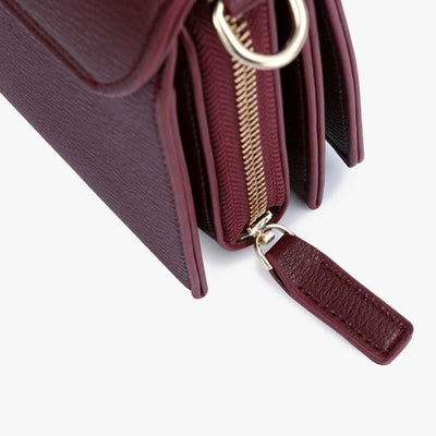Triple Compartment Phone Bag Women Large Horizontal Crossbody Bag