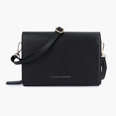 Triple Compartment Phone Bag Women Large Horizontal Crossbody Bag