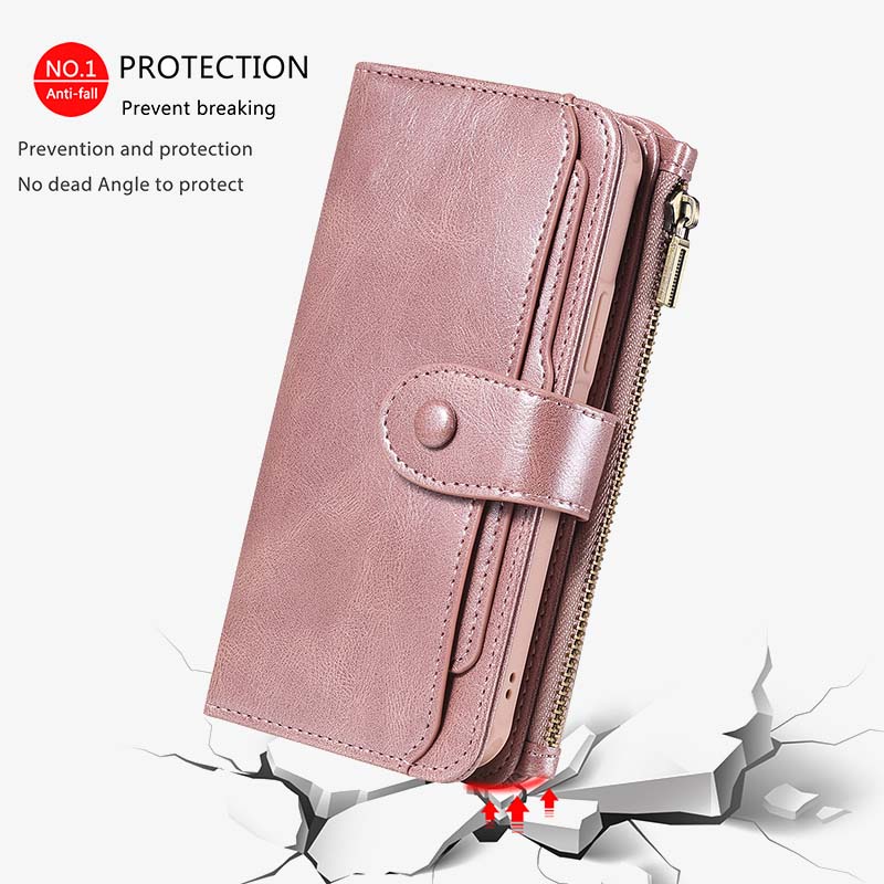 2 In 1 Phone Case For Iphone Multiple Slot Wallet