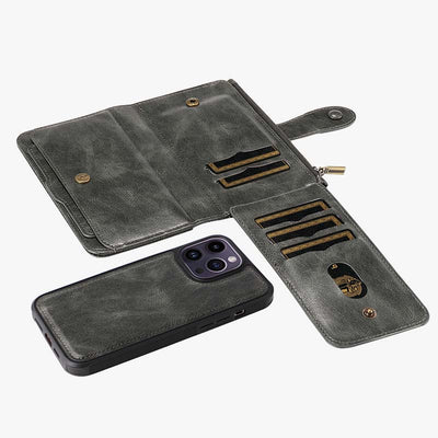 2 In 1 Phone Case For Iphone Multiple Slot Wallet
