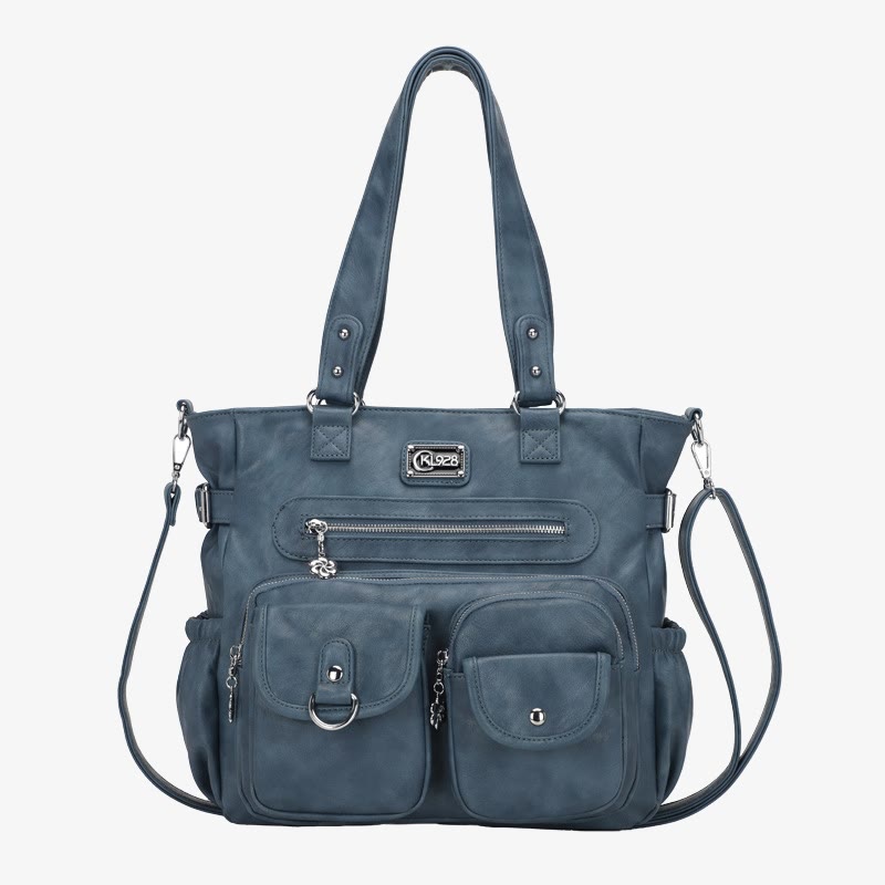 Women Large Underarm Tote Multiple Pockets Two Use Crossbody Bag