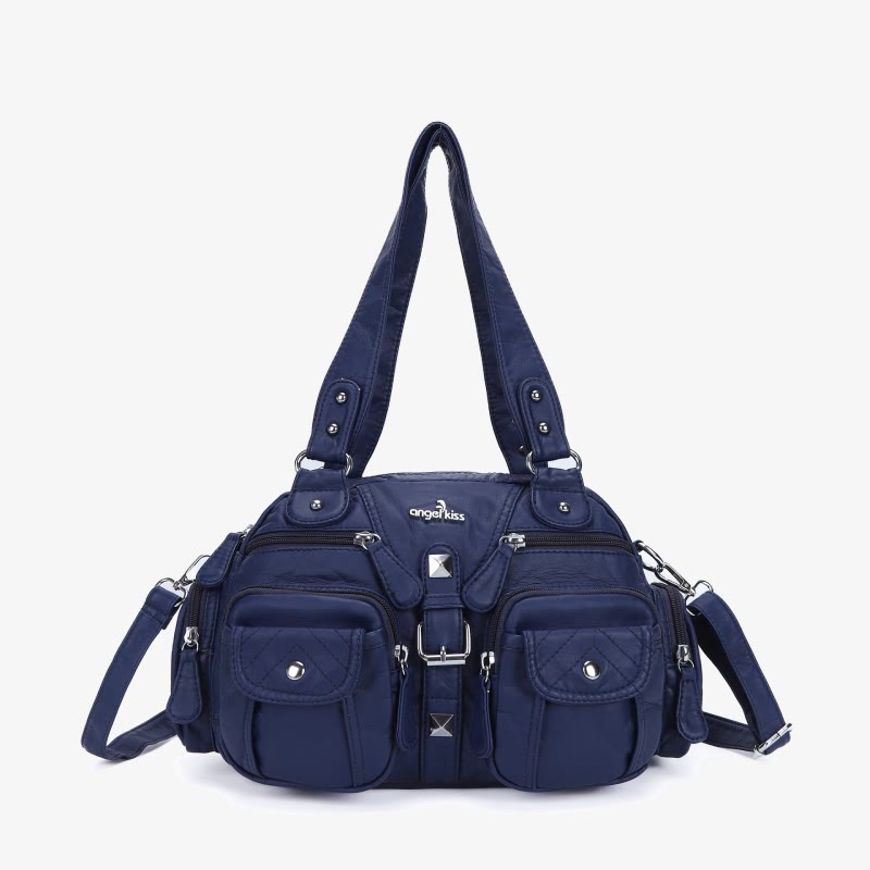 Solid Color Fashion Dumplings Messenger Bag