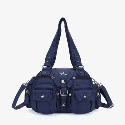 Solid Color Fashion Dumplings Messenger Bag