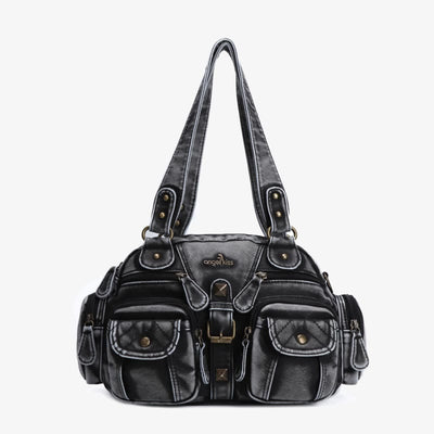 Solid Color Fashion Dumplings Messenger Bag