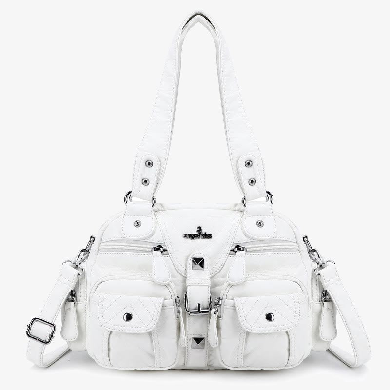 Solid Color Fashion Dumplings Messenger Bag