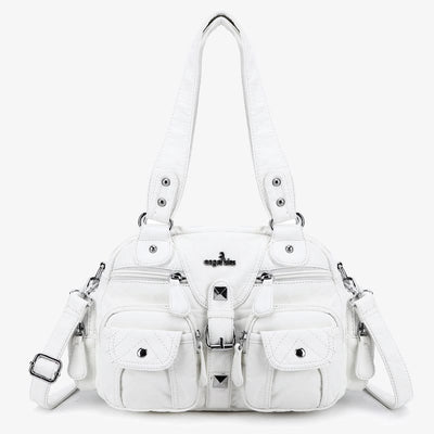 Solid Color Fashion Dumplings Messenger Bag
