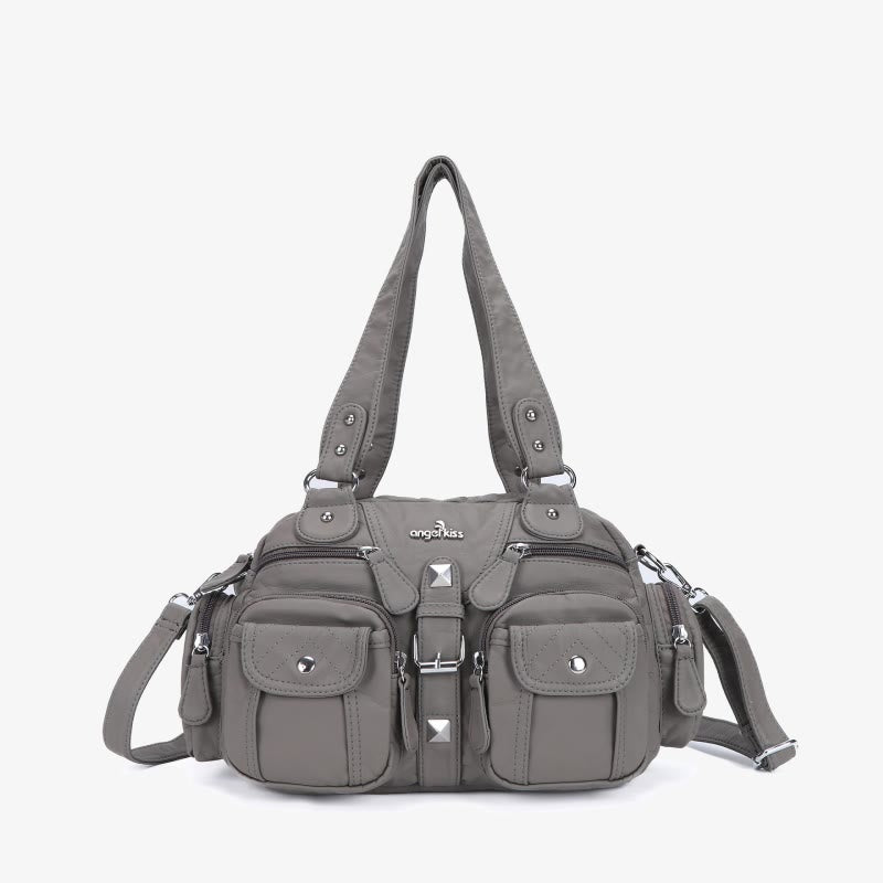 Solid Color Fashion Dumplings Messenger Bag