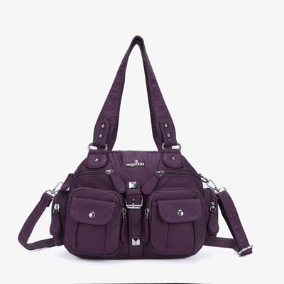 Solid Color Fashion Dumplings Messenger Bag