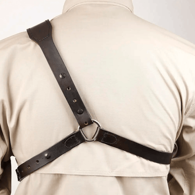 Steampunk Leather Holster For Cosplay Crossbody Chest Armpit Bag