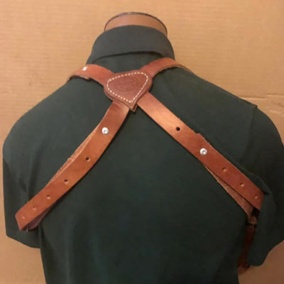 Vintage Leather Shoulder Holster Hidden Vest Armpit Bag For Men
