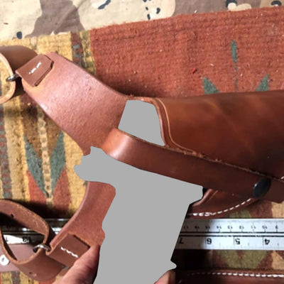Vintage Leather Shoulder Holster Hidden Vest Armpit Bag For Men