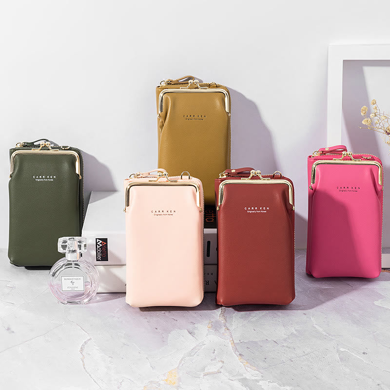 Large Capacity Kiss-Lock Wallet Crossbody Phone Bag (BUY 1 GET 1 FREE)