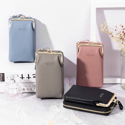 Large Capacity Kiss-Lock Wallet Crossbody Phone Bag (BUY 1 GET 1 FREE)