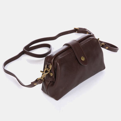 Retro Handmade Real Leather Phone Purse Handbags With Unique Opening