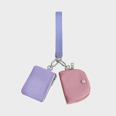 Mini Wristlet Wallet for Women Lightweight Nylon Coin Purses Pouch