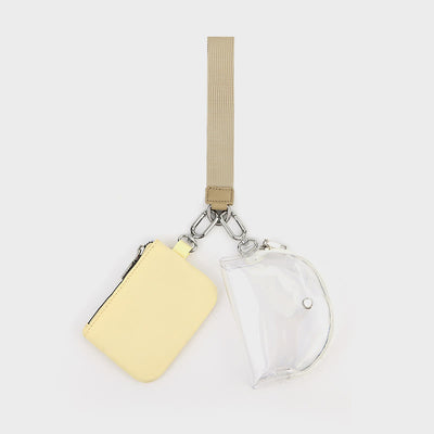 Mini Wristlet Wallet for Women Lightweight Nylon Coin Purses Pouch