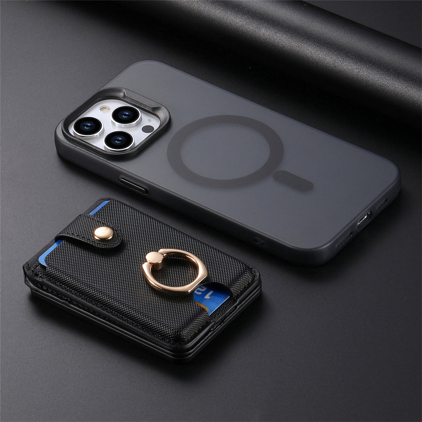 Magnetic Wallet Compatible with MagSafe RFID Blocking Wallet for iPhone