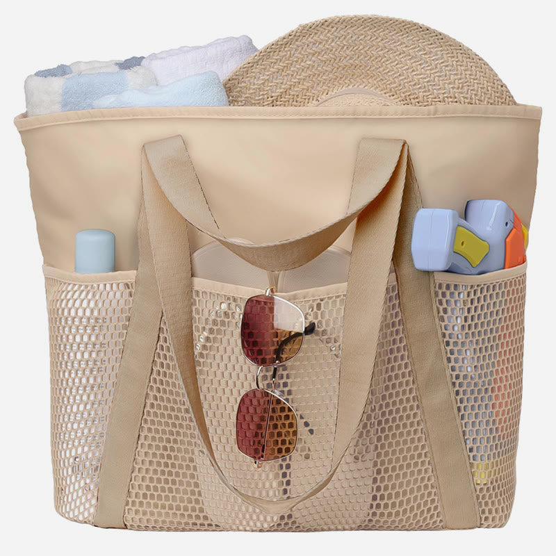 Large Capacity Waterproof Sand-proof Beach Bag Tote Travel Sports Handbag