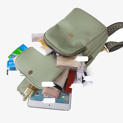 Sling Bag for Women Vegan Leather Trendy Ladies Crossbody Bag Chest Bag