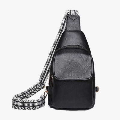 Sling Bag for Women Vegan Leather Trendy Ladies Crossbody Bag Chest Bag