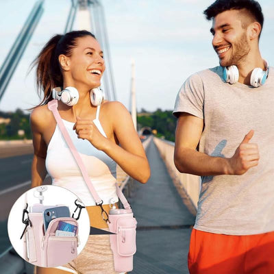 Portable Travel Storage Bag Compatible Bottle Phone Pocket Crossbody Bag