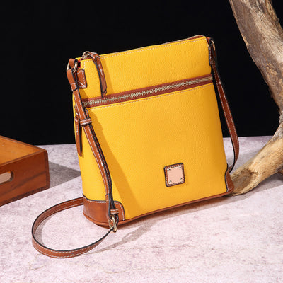 Crossbody Bag For Women Lychee Grain Texture Multi-color Leather Bag