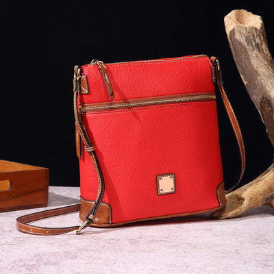 Crossbody Bag For Women Lychee Grain Texture Multi-color Leather Bag