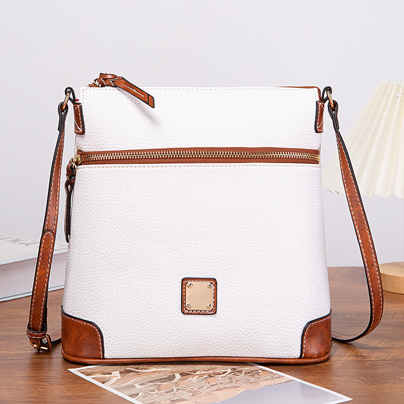 Crossbody Bag For Women Lychee Grain Texture Multi-color Leather Bag