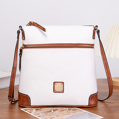 Crossbody Bag For Women Lychee Grain Texture Multi-color Leather Bag