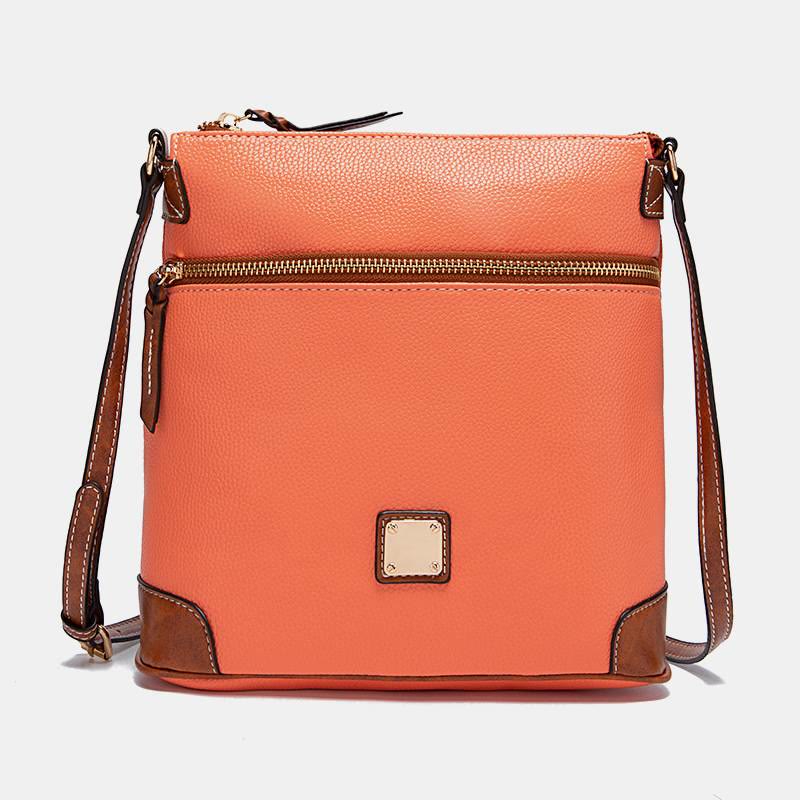Crossbody Bag For Women Lychee Grain Texture Multi-color Leather Bag