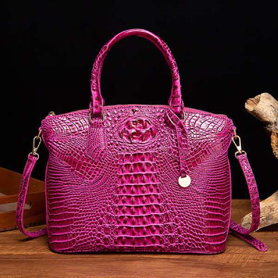Tote For Women Daily Use Retro Crocodile Crossbody Bag