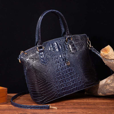 Tote For Women Daily Use Retro Crocodile Crossbody Bag