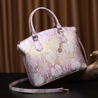 Tote For Women Daily Use Retro Crocodile Crossbody Bag
