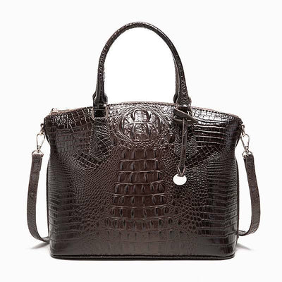 Tote For Women Daily Use Retro Crocodile Crossbody Bag