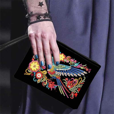 Hummingbird Diamond Wristlet Clutch DIY Diamond Art Painting Purses