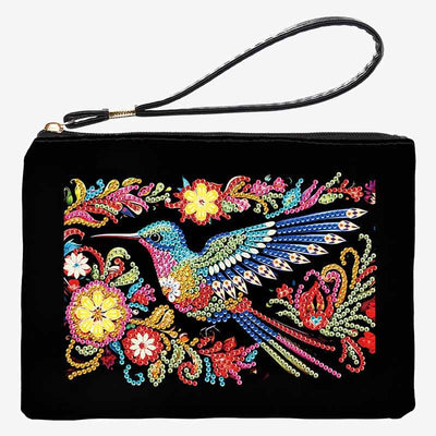 Hummingbird Diamond Wristlet Clutch DIY Diamond Art Painting Purses