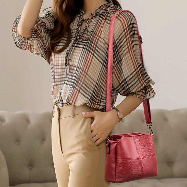 Purses and Handbags for Women Multi-Compartment PU Crossbody Bag Shoulder Bag