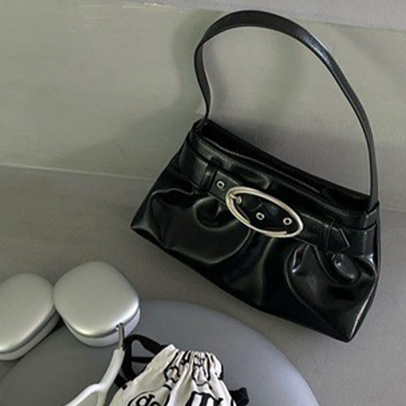 Metallic Underarm Handbag Shoulder Bags for Women Versatile Handbag