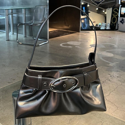 Metallic Underarm Handbag Shoulder Bags for Women Versatile Handbag