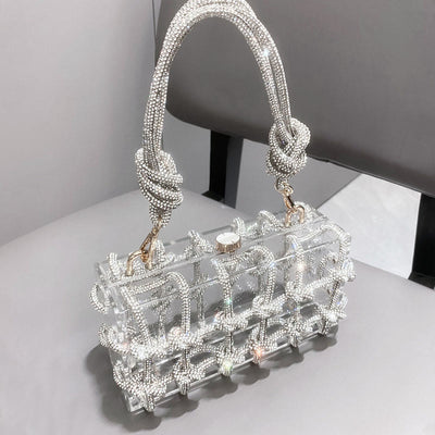 Rhinestone Clutch Crystal Evening Bag Glitte Party Handbag