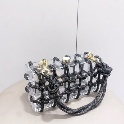 Rhinestone Clutch Crystal Evening Bag Glitte Party Handbag