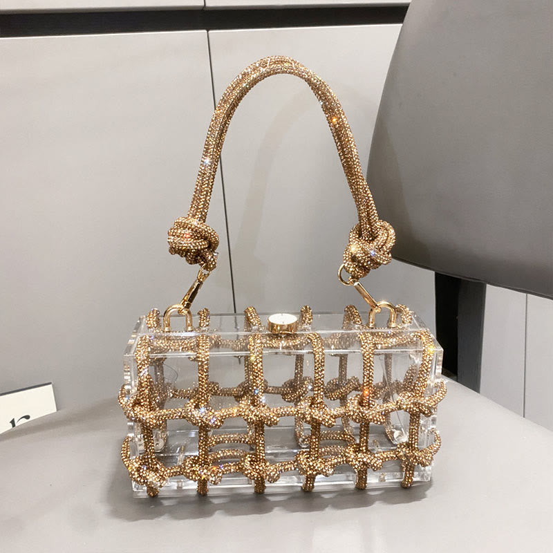 Rhinestone Clutch Crystal Evening Bag Glitte Party Handbag