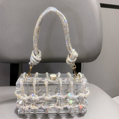 Rhinestone Clutch Crystal Evening Bag Glitte Party Handbag