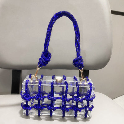 Rhinestone Clutch Crystal Evening Bag Glitte Party Handbag
