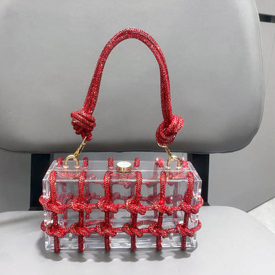 Rhinestone Clutch Crystal Evening Bag Glitte Party Handbag