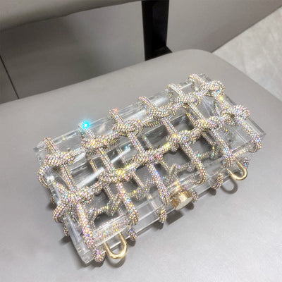 Rhinestone Clutch Crystal Evening Bag Glitte Party Handbag
