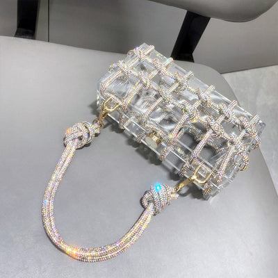 Rhinestone Clutch Crystal Evening Bag Glitte Party Handbag