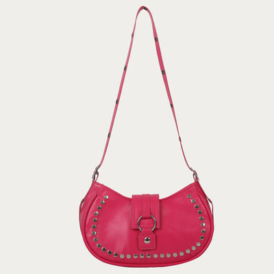 Rivet Crossbody Bag For Ladies Minimalist Punk Classic Purse