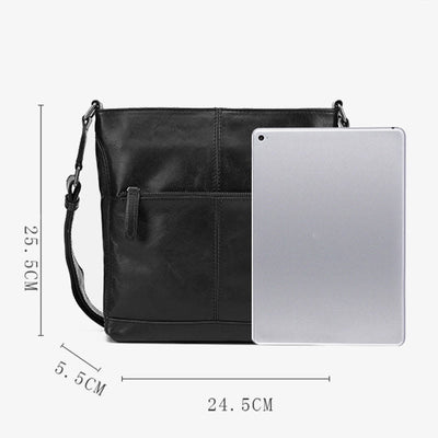 Small Soft Leather Crossbody for Men Messenger Bag Man Purse